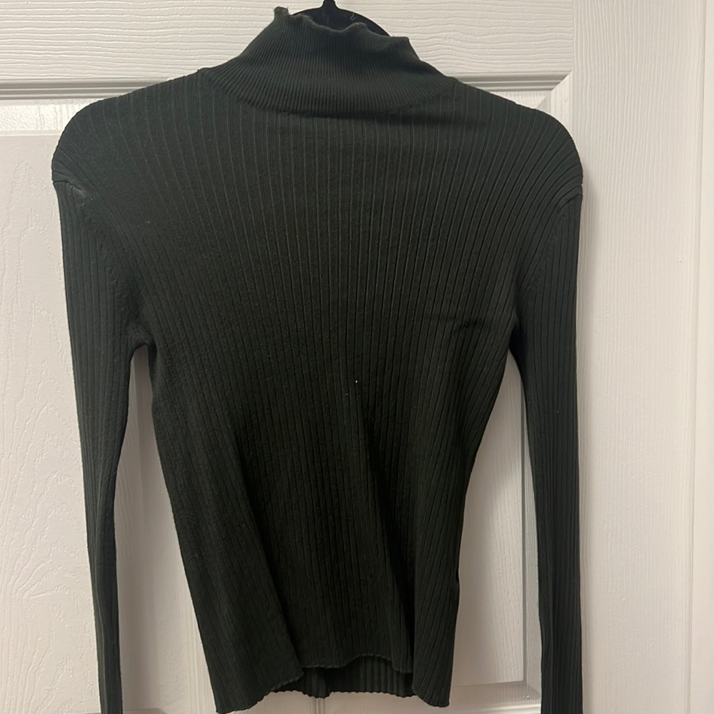 Zara Green Turtle Neck Top